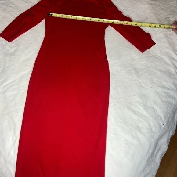 Zara Trafaluc dress in Red tight body  hugging sexy dress date night, frills - Picture 8 of 15